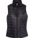 Independent Trading Co. EXP220PFV Women's Puffer V Black front view