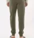 Independent Trading Co. IND20PNT Midweight Fleece  Army back view