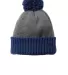 New Era NE904   Colorblock Cuffed Beanie Royal/Hth Grey front view