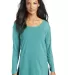 Ogio LOG802 OGIO  Ladies Luuma Long Sleeve Tunic Vivid Teal front view