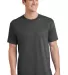Port & Company PC54T  Tall Core Cotton Tee Dark Hthr Grey front view