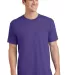 Port & Company PC54T  Tall Core Cotton Tee Purple front view