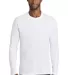Port & Company PC455LS Long Sleeve Fan Favorite Bl in White front view
