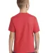 Port & Company PC455Y Youth Fan Favorite Blend Tee Brt Red Hthr back view
