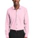 Red House RH390   Slim Fit Nailhead Non-Iron Shirt Pink front view