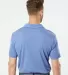 Adidas Golf Clothing A240 Heathered Sport Shirt Collegiate Royal Heather back view