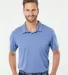 Adidas Golf Clothing A240 Heathered Sport Shirt Collegiate Royal Heather front view