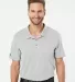 Adidas Golf Clothing A240 Heathered Sport Shirt Mid Grey Heather front view