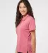 Adidas Golf Clothing A241 Women's Heathered Sport  Power Red Heather side view