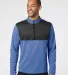 Adidas Golf Clothing A280 Lightweight UPF pullover Collegiate Royal Heather/ Carbon front view