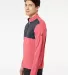 Adidas Golf Clothing A280 Lightweight UPF pullover Power Red Heather/ Carbon side view