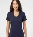 Adidas Golf Clothing A323 Women's Cotton Blend Spo Navy front view