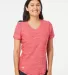 Adidas Golf Clothing A373 Women's Tech Tee Collegiate Red Melange front view