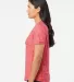 Adidas Golf Clothing A373 Women's Tech Tee Collegiate Red Melange side view