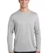 Sport Tek ST390LS Sport-Tek  PosiCharge  Long Slee Silver Electrc front view