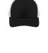 Sport Tek STC39 Sport-Tek  Yupoong  Retro Trucker  in Black/white front view