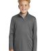 Sport Tek YST357 Sport-Tek  Youth PosiCharge  Comp in Grey concrete front view