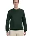 Fruit of the Loom 82300R Supercotton Crewneck Swea Forest Green front view
