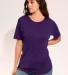 Cotton Heritage W1281 Women's Burnout T-Shirt in Purple starlight front view
