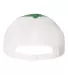Richardson Hats 111 Garment-Washed Trucker Cap in Kelly/ white back view