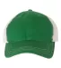 Richardson Hats 111 Garment-Washed Trucker Cap in Kelly/ white front view