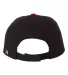 Richardson Hats 514 Surge Adjustable Cap Black/ Red back view