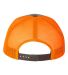 Richardson Hats 112P Patterned Snapback Trucker Ca in Realtree edge/ neon orange back view