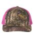 Richardson Hats 112P Patterned Snapback Trucker Ca in Realtree edge/ neon pink front view