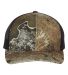 Richardson Hats 112P Patterned Snapback Trucker Ca in Realtree excape/ black front view