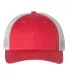 Richardson Hats 115 Low Pro Trucker Cap in Heather red/ silver front view