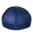 Richardson 110 Fitted Trucker Hat with R-Flex in Heather grey/ royal back view