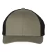 Richardson 110 Fitted Trucker Hat with R-Flex in Loden/ black front view