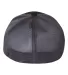 Richardson Hats 172 Fitted Pulse Sportmesh Cap wit Black/ Charcoal Split back view