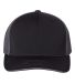 Richardson Hats 172 Fitted Pulse Sportmesh Cap wit Black/ Charcoal Split front view