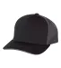 Richardson Hats 172 Fitted Pulse Sportmesh Cap wit Black/ Charcoal Split side view