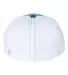Richardson Hats 172 Fitted Pulse Sportmesh Cap wit Columbia Blue/ White/ Navy Tri back view