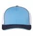 Richardson Hats 172 Fitted Pulse Sportmesh Cap wit Columbia Blue/ White/ Navy Tri front view