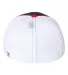 Richardson Hats 172 Fitted Pulse Sportmesh Cap wit Navy/ White/ Red Tri back view