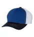 Richardson Hats 172 Fitted Pulse Sportmesh Cap wit Royal/ White/ Black Tri side view
