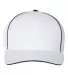 Richardson Hats 172 Fitted Pulse Sportmesh Cap wit White/ Black Contrast front view