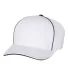 Richardson Hats 172 Fitted Pulse Sportmesh Cap wit White/ Black Contrast side view