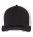 Richardson Hats 172 Fitted Pulse Sportmesh Cap wit Black/ White Split front view