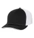 Richardson Hats 172 Fitted Pulse Sportmesh Cap wit Black/ White Split side view