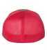 Richardson Hats 172 Fitted Pulse Sportmesh Cap wit Charcoal/ Red Split back view