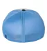 Richardson Hats 172 Fitted Pulse Sportmesh Cap wit White/ Columbia Blue/ Navy Tri back view
