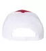 Richardson Hats 312 Twill Back Trucker Cap in Red/ white back view