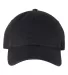 Richardson Hats 320 Washed Chino Cap Black front view