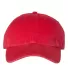 Richardson Hats 320 Washed Chino Cap Red front view