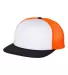 Richardson Hats 113 Foam Trucker Cap White/ Neon Orange/ Black side view