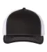 Richardson Hats 112FP Trucker Cap in Black/ white front view